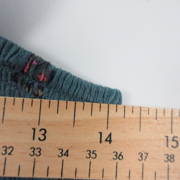 Natural Life Jumpsuit Women S Green Blue Floral Wide Leg Rayon Tank Casual 358 - Picture 7 of 11